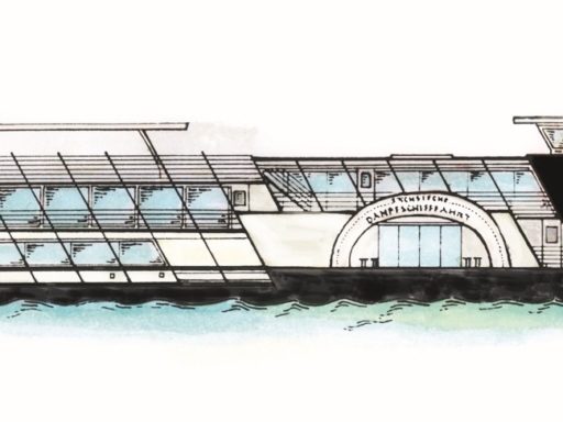 Graphic of the saloon ship 'August the Strong'.